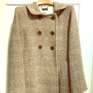 Oversized Tweed J. Crew Coat Sz 4